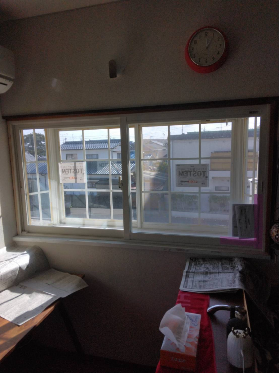 オカムラ・トーヨー住器の内窓取付工事　　LIXIL　インプラス　補助金　駆け込みの施工後の写真1