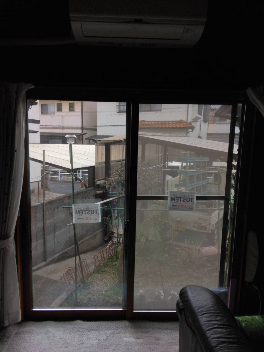 オカムラ・トーヨー住器のすきま風対策　内窓　インプラスの施工後の写真1